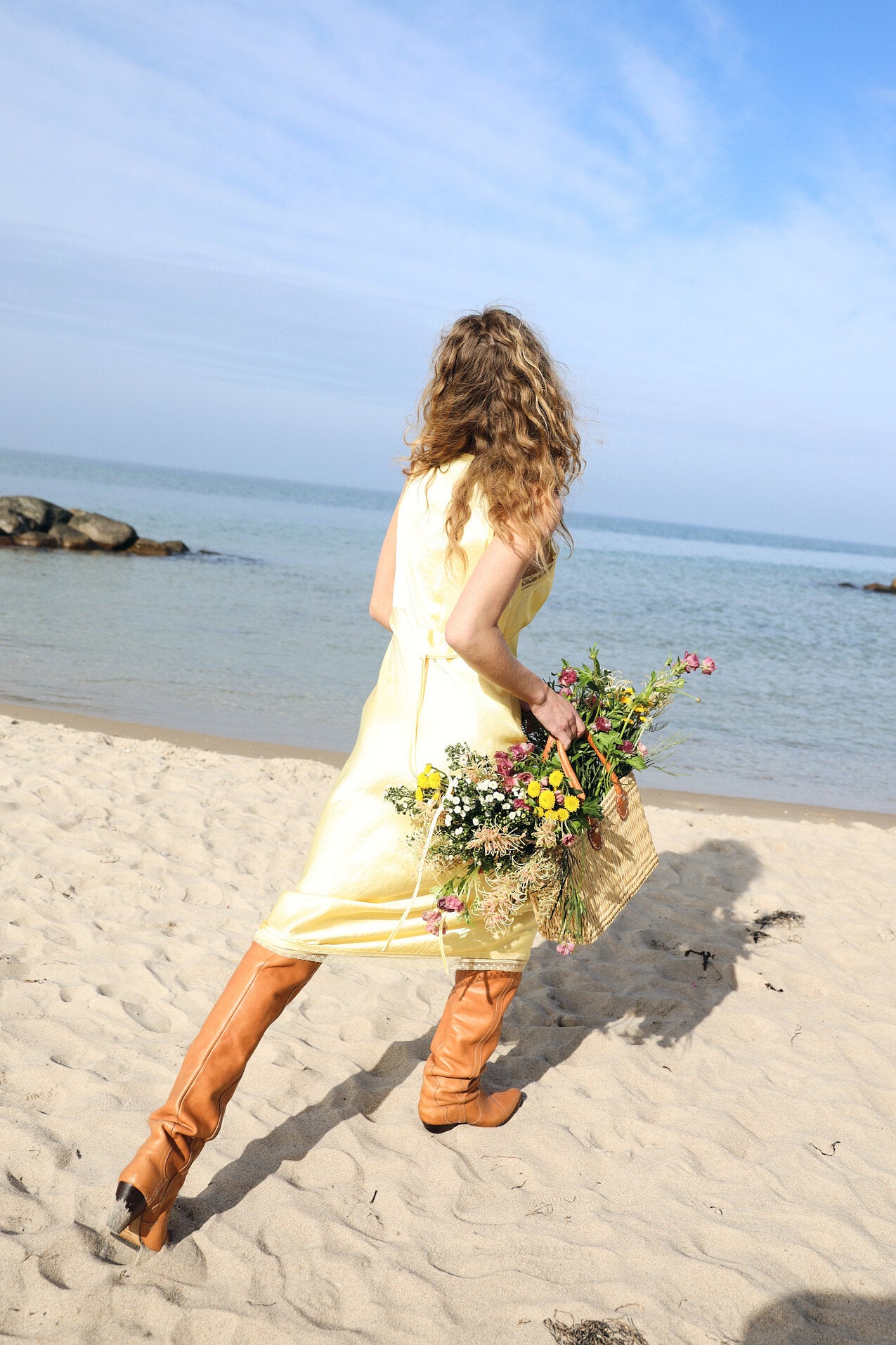 Clari Midikjole - 93 Light Yellow